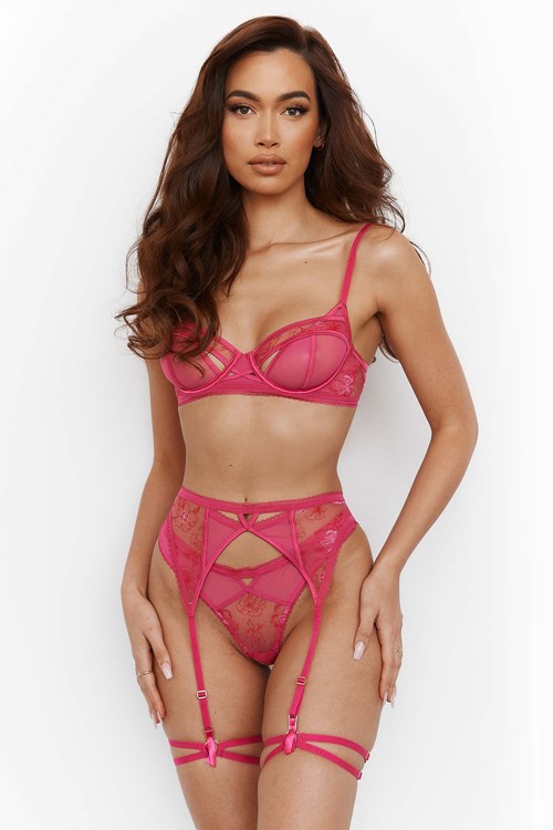 Lounge Underwear Whitney Intimates Set Różowe | 592ZHCLRY